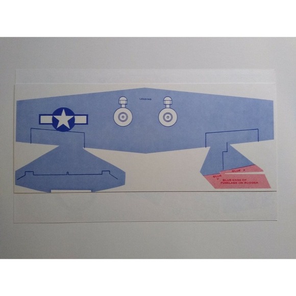 Airplane Toy Jack Armstrong Tru-Flite Model Of Curtis P-40 Flying Tiger GM 1944 - Picture 12 of 12